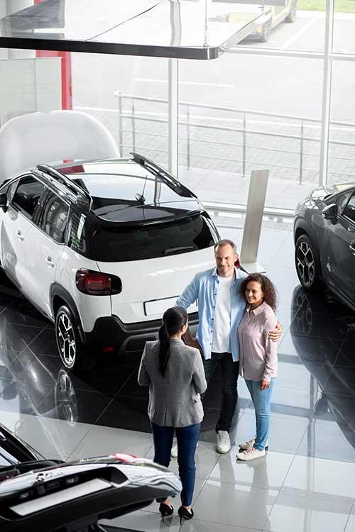Team at a dealership