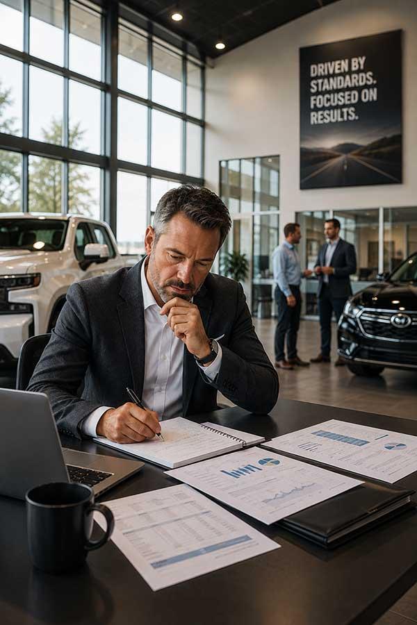 Team at a dealership
